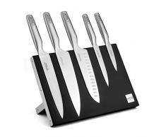 Sabatier Trompette 870100MBA114K Asean - Ceppo magnetico 5 coltelli da cucina