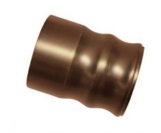 GARDINIA Bottoni terminali per aste per tende, 2 x Cappuccio terminale Tappo, Serie Windsor, Metallo, Bronzo, Ã 25 mm