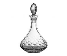 Crystaljulia 08017 - Caraffa per vino, in cristallo al piombo, 1000 ml