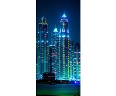ID PeelitStickit-003, 60 x 130 cm, Altezza Dubai Marina City, di Alta qualitÃ , Carta da Parati, in Vinile, da Parete