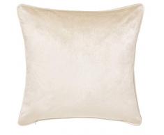 Peacock Blue Hotel Escala Cuscino, 100% Velluto di Poliestere, Ostrica, 45x45