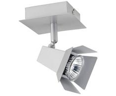Mathias 3360111 Ciné Spot 1 lampada 28W GU10 230V, 10 x 10 cm, altezza: 16 cm, argento, 28 GU10 | wattsW 230 | V