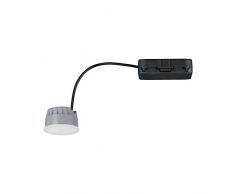 Paulmann 93837 Modulo Led Coin Piatto Lampada da Incasso Faretto da Soffitto Satinato 7 W Luce da Incasso Dimmerabile Bianco Neutro da Incasso, Plastica, 7 W, Satinato
