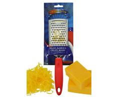 Fairly Odd Novelties Donald Trump grattugia per Formaggio, in Acciaio Inox, Argento/Rosso, 9.25Â x 2.35Â x 0.54Â cm