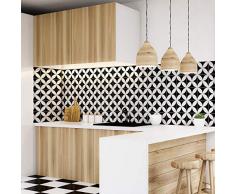 Adesivi Piastrelle Adesive - Adesivo Piastrelle di Cemento - Decorazione Murale Adesivi Tessere per Bagno e Cucina - Piastrelle di Cemento Adesivo da Parete - 20 x 20 cm - 30 Pezzi