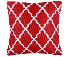 Ambientair. Cuscino Esterno in plastica Riciclata. Misure 50x50cm. Colore Rosso. Tappeto per Esterni, bagni o Piscine. Supporta lesterno e lumidità . Alta Resistenza.