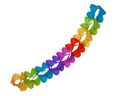 Decor Service - Ghirlanda di Carta, Multicolore, 3,6 m