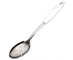 Pedrini Lillo Next Cucchiaione Forato, Acciaio Inossidabile, Bianco