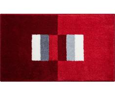 Linea Due CAPRICIO Tappeto per Il Bagno, Poliacrilico Supersoft, Rubino, 60x100 cm