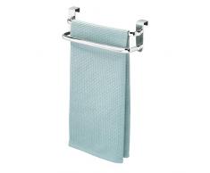 InterDesign Axis Doppia Barra Portasciugamani per Armadietti, Argento, Cromato, 5x5x5 cm