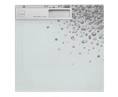 kela Bubbles Bilancia Pesapersone, Vetro, Beige, 30Â x 30Â x 2Â cm