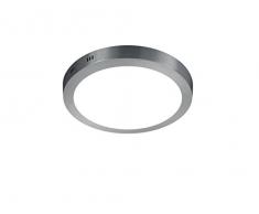 Trio Leuchten Trio 657011807 Cento Plafoniera, Luce a LED, Opaco e Acrilico Bianco, Nichel Satinato, 22.5 cm