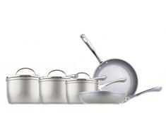 Prestige Prism, Set di casseruola e padelle, Alluminio, Silver, Set di 5