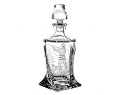 Crystaljulia Whiskey Caraffa, Vetro, 850Â ML, 14,5Â x 14,5Â x 28Â cm