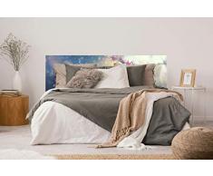 Oedim Testiera Letto in PVC con Fiori di mandorlo, Varie Misure, 100 x 100 cm, Facile da Applicare, Decorazione della Camera da Letto, Motivi paesaggistici, Natura e urbes, Multicolore