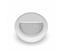 Faretto LED Segnapasso Rotondo Bianco 2W, da Esterno