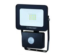 VELAMP Is743-3-4000K faretto LED da Esterno con sensore di Movimento, Nero