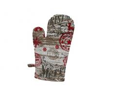 Viscio Trading Casa & Christmas Guanto Forno, Cotone, Multicolore, 2 x 30 x 17 cm