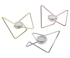 Black And Blum Portacandele triangolari, Multicolore, Small