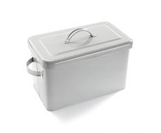 VERSA 20410237 - Porta Pane Vintage Bianco
