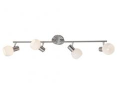 Brilliant, Spot luce con 4 faretti, girevole, 16 x 11 x 78 cm