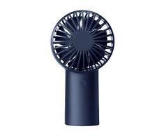 Aviski - Scrivania Portatile silenziosa, 4000 mAh, Batteria Ricaricabile USB, per casa, Ufficio, Esterno, Viaggi, 3 velocità Regolabili e 7 Pale Ventilatore, Colore: Blu Scuro