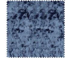 Yorkshire Fabric Shop New Morbido Rich Peluche Velluto Tessuto Ideale per Tende Cuscini tappezzeria Tende divani Denim Blu Colore â Venduto al Metro