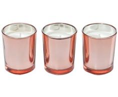 RITZENHOFF 5090004Â Aroma Naturals Luxury Candela profumata, Set da, Vetro, Nero/Rosa, 5Â x 5Â x 6Â cm, 3Â unitÃ 