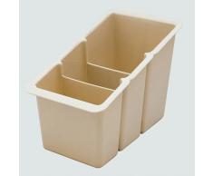 Delfinware Sgocciolatoio posate in plastica, colore: Crema