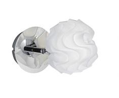 WOFI, faretto spot, con filamento a luci LED, Metallo -, bianco, G9, 5W