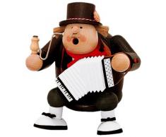 KWO Olbernhau 21561 - Brucia incenso in legno Musicante, 16 cm