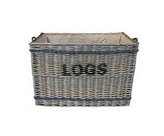 Red Hamper Cestino di Cestino della Maniglia della Corda di Vimini Grande