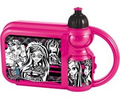 Joy Toy 737270 - Portavivande con Bottiglia Monster High da 400 ml, Plastica, Multicolore, 5 cm