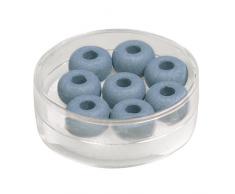 Rayher 14693411 - Perline in Vetro Silk-Bead, Diametro 11 mm, Foro Ã¸ 4 mm, Confezione da 8 Pezzi, Colore: Petrolio