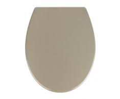 Wenko 21835100 - Sedile copri WC Samos, con chiusura automatica, in Duroplast, colore: Grigio