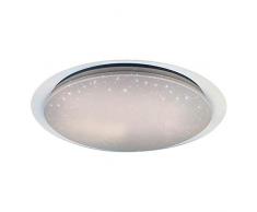 Lampada da Soffitto a LED con Effetto Stella, 60 W, 55 Cm, Telecomando Incluso, Luce Bianca Calda e Fredda