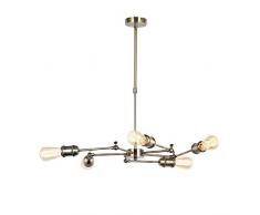 Interfan Vintage 5L lampada a sospensione E27, Pelle