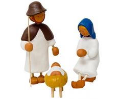 Jullar, Statue Decorative per presepe, Motivo: Sacra Famiglia, Multicolore (Bunt)