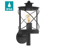 EGLO Hilburn illuminazione da parete Adatto per uso esterno Nero E27