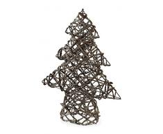 Villa dEste Home Tivoli Xmas Albero Decorativo, Polyrattan, Marrone, 40 x 12 x 60 cm