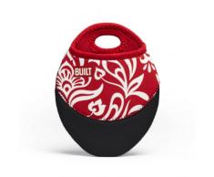 BUILT - Guanto da Cucina Damask, Colore: Rosso Mirtillo