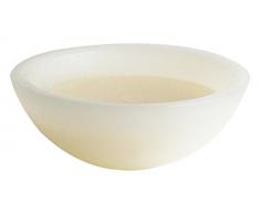 Candele DAurora Olimpia Candela Ruvida Rotonda A Forma Conica, Cera, Avorio, 13.5x13.5x5 cm