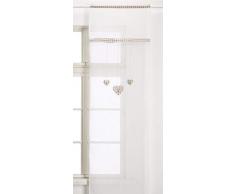 Home Collection TCCHE155/240 Tendina Coppia Cherie, Poliestere, Beige, 60x240 cm, 2 UnitÃ