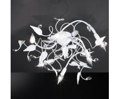 Honsel Leuchten 26306 PLAFONIERA bianco vetro bianco decorazione fogli
