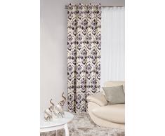 Eurofirany ZAS/Lidia/FIOL Tenda Occhielli Lidia, Poliestere, Viola, 0,02Â x 140Â x 250Â cm