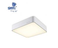 GSC Evolution Cubet Plafoniera quadrata LED 72W 3000K, Bianco, 600x600x100mm