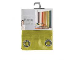 Douceur d Interno Tenda a Occhielli Poliestere, Poliestere, Verde, 280x140 cm