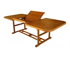 Magazzini Cosma Tavolo da Legno Rettangolare, 180/240 x 100 cm, Multicolore, Taglia Unica