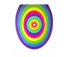 Outlook Design Italia V6V0100100 WC Decor Sticker Decorativo per Copri WC, Rainbow 1