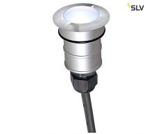 SLV Power Trail-LITE - Faretto LED da incasso per esterni, in acciaio INOX 316, 4000 K, IP67, 0 W, colore: Argento